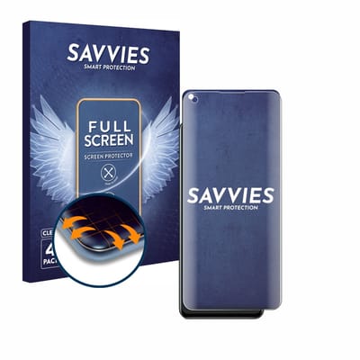 Savvies - Screenprotector voor realme GT 2 Pro - Folie Beschermfolie transparant volledig dekking 4 Stuks