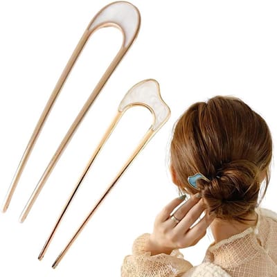 Franse haarspeld U-vormige haarclip vintage haarvorkspeld voor vrouwen