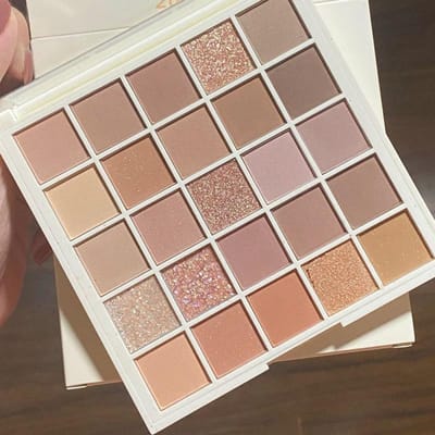 Oogschaduwpalet, 25 tinten, matte finish, neutrale grijze en bruine aardtinten, koffie- en chocolade-geïnspireerde tinten voor veelzijdige make-uplooks