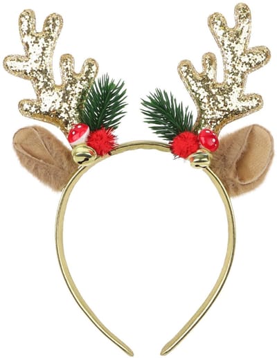 Dailygoody - Kerst Rendier Gewei Hoofdband - Pailletten Hoofdbanden - Festieve Haaraccessoires - Kerstfeest - Uniek ontwerp - Voor Feestelijkheden - L