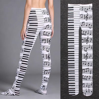 Mode Kerst Dames Scandinavische Stijl Gebreide Geprinte Semi-Opaque Panty Kousen Fair Isle Print Lippenstift Kus Patroon Panty Kousen One Size black