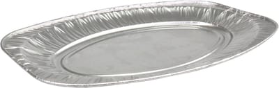 Schaal aluminium ovaal 45cm 10 stuks