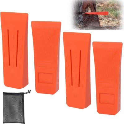 15.2 cm Felling Wedge met Spikes voor Veilig Bomen Vellen, Robuuste Houtaccessoires, Ideaal voor Houthakkers en Bosbouwactiviteiten