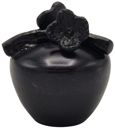 Urnenspecialist® - Urn Bloemen - Urn pot met bloemen - As verwerking - As - Zwart - Black - 60ML