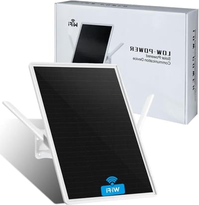 Wifi Versterker - Signaal Booster - Buiten Internet - Zonne-energie Accu - Tot 100 Meter - Wit