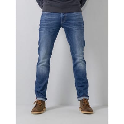 Petrol Industries Heren Jeans Regular Tapered Fit Russel - Spijkerbroek - Stretchdenim - Essentials Collection - Blauw - Maat W30L32