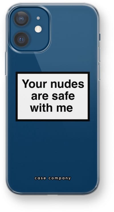 Case Company® - Hoesje geschikt voor iPhone 12 mini hoesje - Safe with me - Soft Cover Telefoonhoesje - Bescherming aan alle Kanten en Schermrand