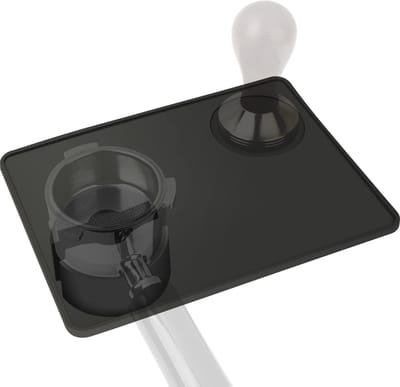 Dailygoods- Koffiemat Compact Ontwerp - Portafilter Houder - Antislip - Voedselveilige Siliconen - 19,8 cm x 15 cm x 3,8 cm - Barista Tool - Tampingmat