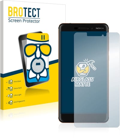 BROTECT - Screenprotector voor Nokia 6.1 / 6 2018 - Folie Beschermfolie Beschermglas matte