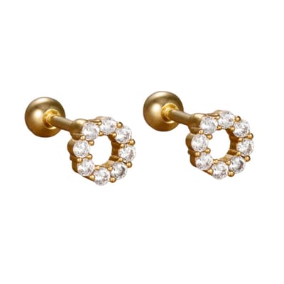 Oorknopje-shiny-RVS-schroefsluiting-Charme Bijoux