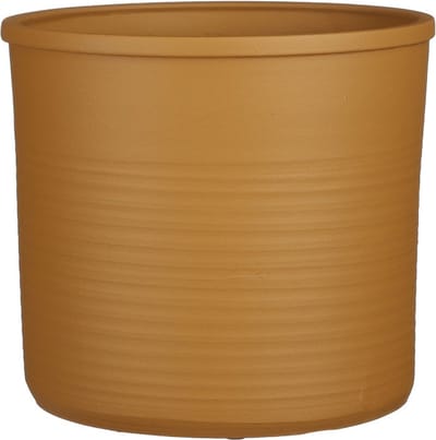 Mica Decorations Momo Bloempot - 28x28x25 cm - Terracotta - Lichtbruin