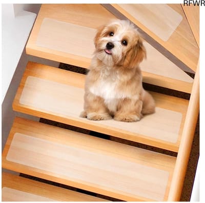 RFWR® Antislip Traptreden voor Houten Treden - 15 Stuks Transparante Trapmatten - Veiligheid voor Kinderen en Huisdieren