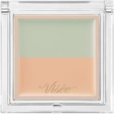 Kose - Visee Color Duo Trick Concealer 06 Green Trick (Light Beige)