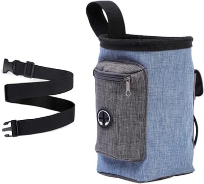 Draagbare Snacktas voor Hondentraining - Handige Opbergzak voor Snacks en Accessoires in Blauw