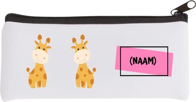Akyol - giraffen met eigen naam Etui - Giraffe - dieren liefhebbers - leuke cadeau voor iemand die van houdt van giraffen - verjaardagscadeau - kado - gift - 20 bij 9 cm