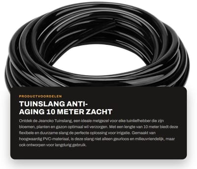 Dailygoods- Tuinslang 10 Meter - Flexibel - Duurzaam PVC - Antiveroudering - Irrigatie - Voor planten en bloemen - Irrigatieslang