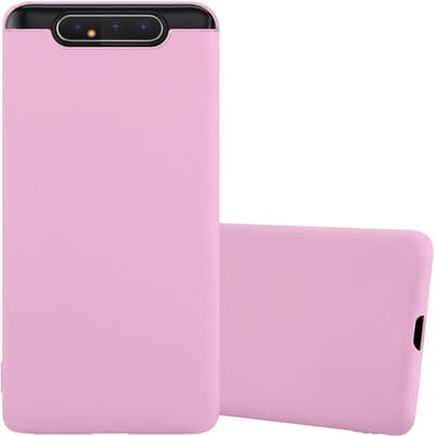 Cadorabo Hoesje geschikt voor Samsung Galaxy A80 / A90 4G in CANDY ROZE - Beschermhoes gemaakt van flexibel TPU silicone Case Cover