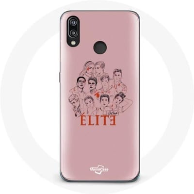 Case voor Huawei P20 Lite Elite seizoen 5 posterkarakters Fanart-logo