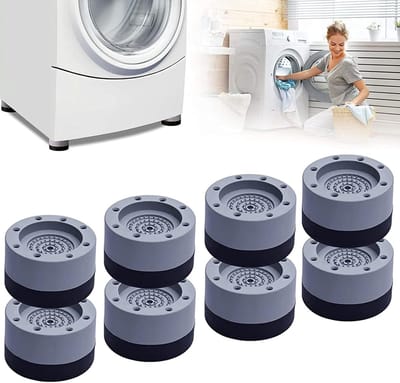 Solidchoice - Set van 8 Antivibratie Voetstempels voor Wasmachines