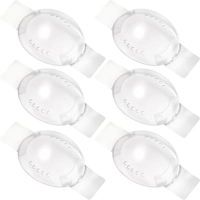 Oogbescherming set van 6 stuks, ademende oogkleppen met gaten, transparante oogmaskers voor volwassenen en kinderen
