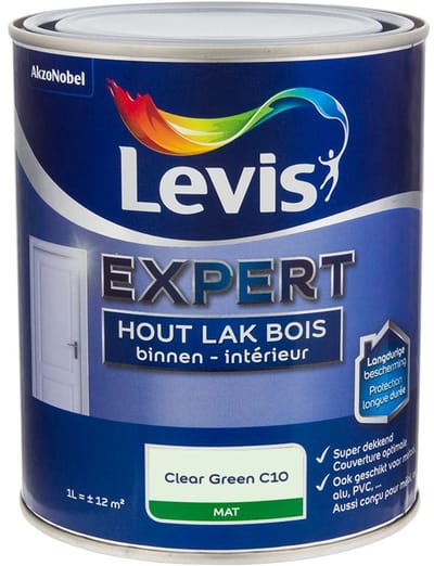 Levis - Expert Hout Lak Binnen Mat Mix - Clear Green C10 - Mengverf - 1 L