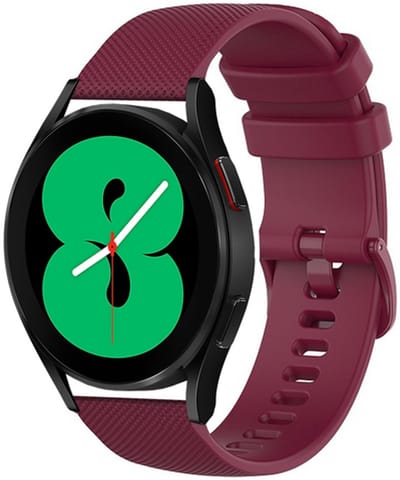 By Qubix - Geschikt voor Garmin bandje - 18mm - Geschikt voor Garmin Venu 4 - 41mm - Sportband met motief - Wijnrood