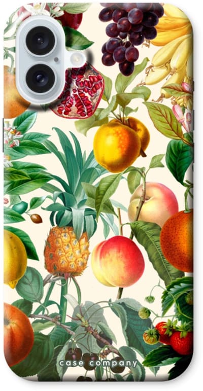 Case Company® - Hoesje geschikt voor iPhone 16 Plus hoesje - Classic Flora - Tough Case - Maximale Bescherming alle Kanten en Schermrand