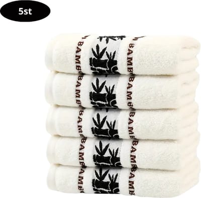 Livano Handdoeken Set - Hotelkwaliteit - Handdoek - Towel - Wit - 5 Stuks