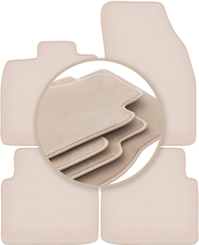 PREMIUM beige vloermatten voor: Skoda Enyaq iV SUV 2020-