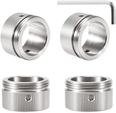 Set van 4 Roestvrij Stalen Verwarmingsventieladapters M30 x 1,5