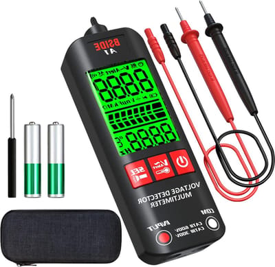 Smart Digitale Multimeter Elektrische Tester - Voltage Tester - Auto Range - Contactloze Spanning Detector - Triple Zoemer - Verstelbare Gevoeligheid - Continuïteit Tester met 3 Resultaten Display.