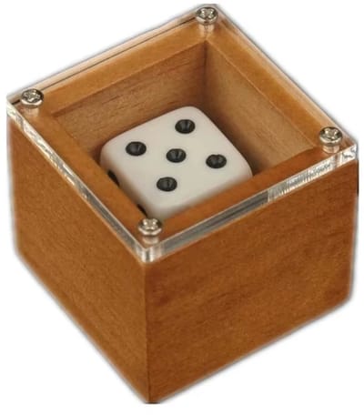 Magische Dobbelstenen 3,8x3,7 cm - Goocheltruc met Veranderende Cijfers en Punten - Illusie Props voor Magie Shows, Goocheltrucs en Speelgoed voor Kinderen & Volwassenen