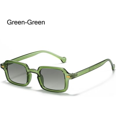 Lunettes de Soleil Carrées Mode Femmes Rétro Décoration Rivets Lunettes UV400 Teintes Dégradées Lunettes de Soleil Léopard Bleu gray