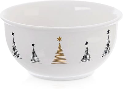 Kom Porselein Kerst KERSTBOOM 13,5 cm, 560 ml - Kommen - Schaaltje - Kommetje - Schaal