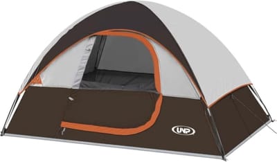 Wintertent 2 persoons - Grijs - 2 Persoons - Waterdicht Polyester - Lichtgewicht Kampeertent voor Outdoor