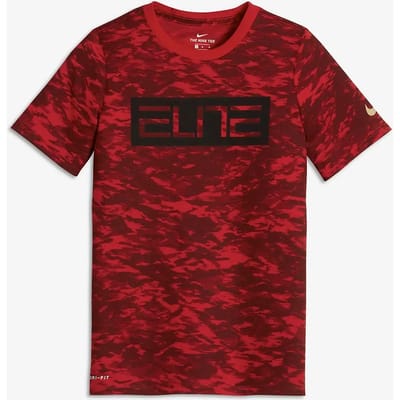 Nike Dry Elite BBall Tee, Mannen, Rood, T-shirt, maat: S