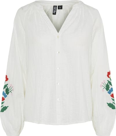 PIECES - PCSIKKA LS SHIRT MPA WVN BC - Meisjes - Blouses