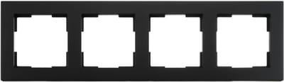 ION Industries - Afdekraam V1 - 4-voudig - verticaal/horizontaal - 298 x 85 x 11 mm - mat zwart