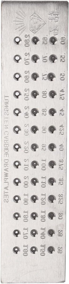 Draadtrekplaat Sieraden - Metaal Gereedschap - Sieraden Maken - Glad Gepolijst Oppervlak - 0.26-2.8mm - Zilver