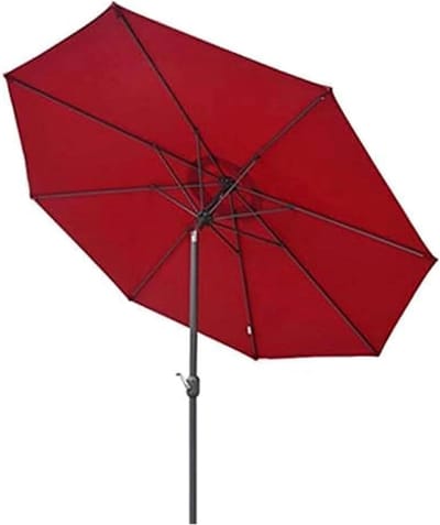 Terrasparasol Buiten - Tuinparasol Strandparasol - Creëer Schaduw - Kantelbaar Met Drukknop - 2.7 Meter - Rood
