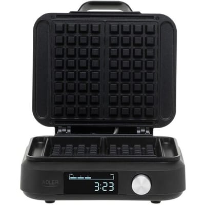 Adler - Gofrmaker met LED-scherm - 2200W - Automatische Timer - Zes Bruiningsniveaus - Anti-aanbaklaag