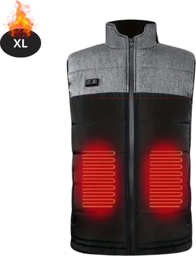 Livano Verwarmde Bodywarmer - Elektrische Bodywarmer - Heated Vest - Jas - Kleding - Oplaadbaar - Heren - Maat XL