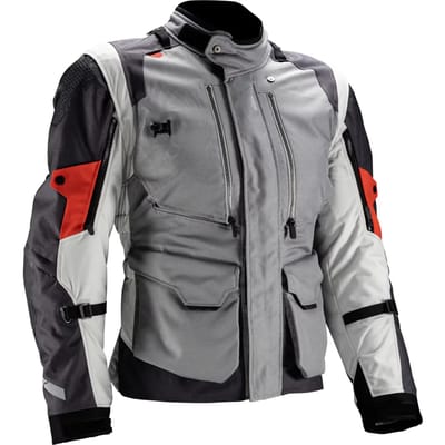 Leatt ADV MultiTour 5.5 IJzer Grijs Rood Waterdichte Textieljas - Jas