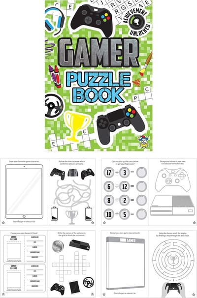 Mini Puzzel Boeken - Gamer Puzzels - Feestdecoratie Vulling - 15 Stuks Pakket - 21 x 15 cm