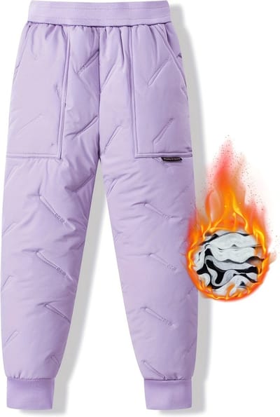 Livano Skibroek - Skipak - Snowboard Broek - Winterbroek - Sneeuwbroek - Kinderen - Meisjes - Wintersport - Paars - 5 tot 6 Jaar