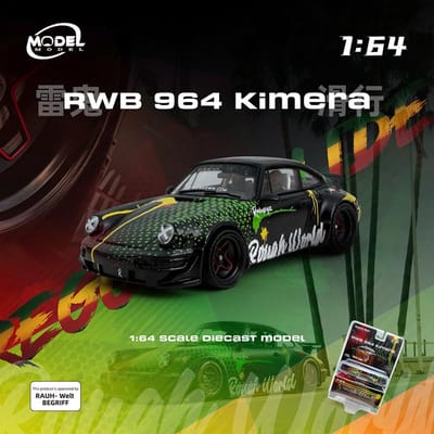 Modèle Pré-Modèle 1/64 Rwb964 Kimera Modèle de Voiture en Métal – Objet de Collection Limité en Alliage Pour Collectionneur Adulte Cadeau d'Affichage gray