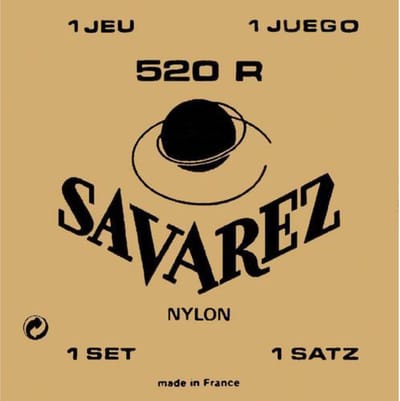 snarenset klassieke gitaar - 520-R - Rouge rectified nylon traditional basses normal tension