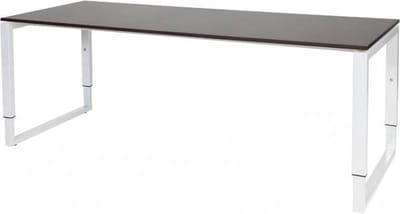 Verstelbaar Bureau - Domino Plus 200x80 logan - wit frame