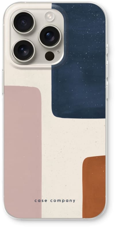 Case Company® - Hoesje geschikt voor iPhone 16 Pro hoesje - Geo #5 - Soft Cover Telefoonhoesje - Bescherming aan alle Kanten en Schermrand