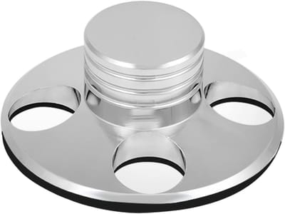Platenstabilisator - Recordgewicht Klem - Draaitafel Gebruik - Precisie Gietwerk - 3.5cm Diameter - Chroom Afwerking
